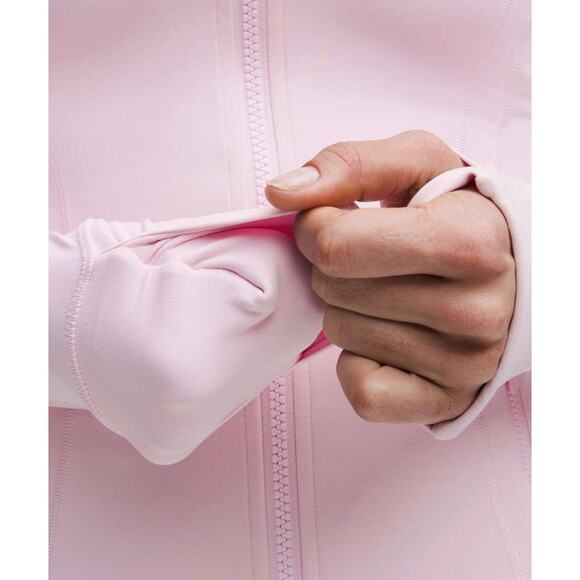 Lululemon Define Jacket *Nulu Pink Organza Size 12 NWT - Picture 3 of 4